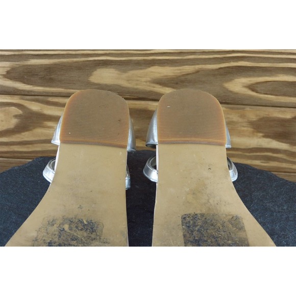 Ruby & Bloom Youth Girls Shoes Size 2.5 M Silver Gladiator Synthetic - Picture 7 of 7